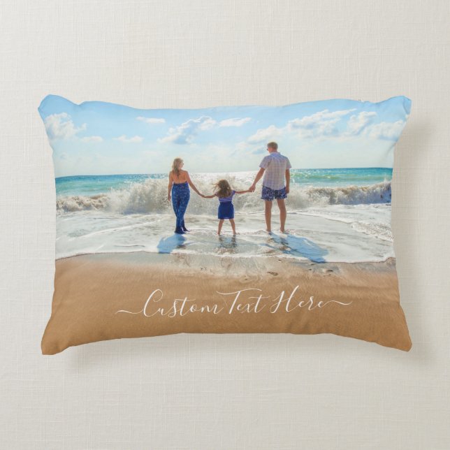 Coussin photo personnalisé avec vos photos et votr (Devant)