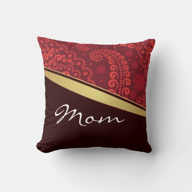 Coussin photo personnalisé de maman (Recto)