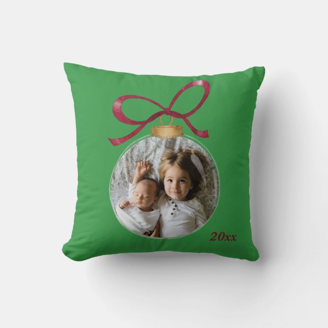 Coussin Photo personnalisée avec garde personnalisée de l' (Recto)