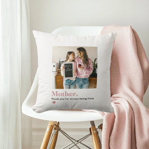 Coussin Photo personnalisée de maman Merci