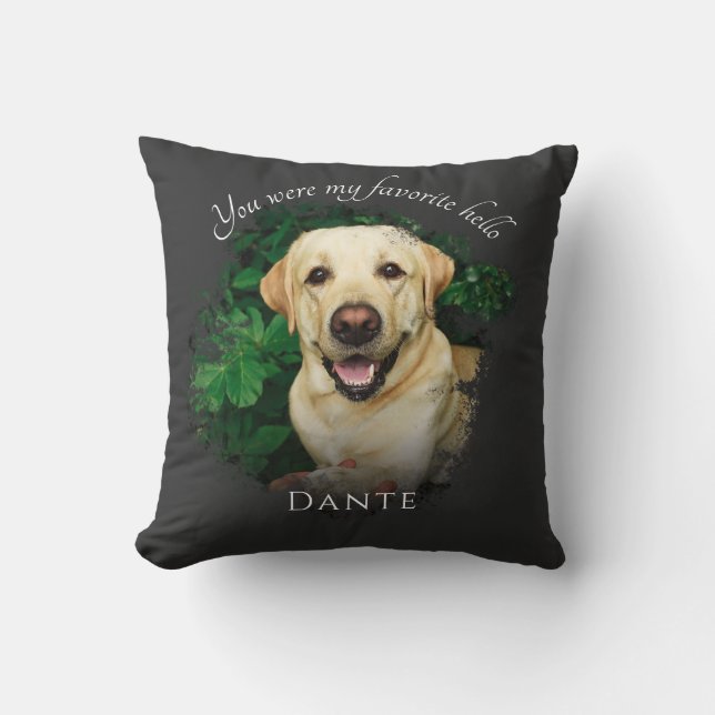 Coussin Photo personnelle de l'animal de compagnie Memoria (Recto)