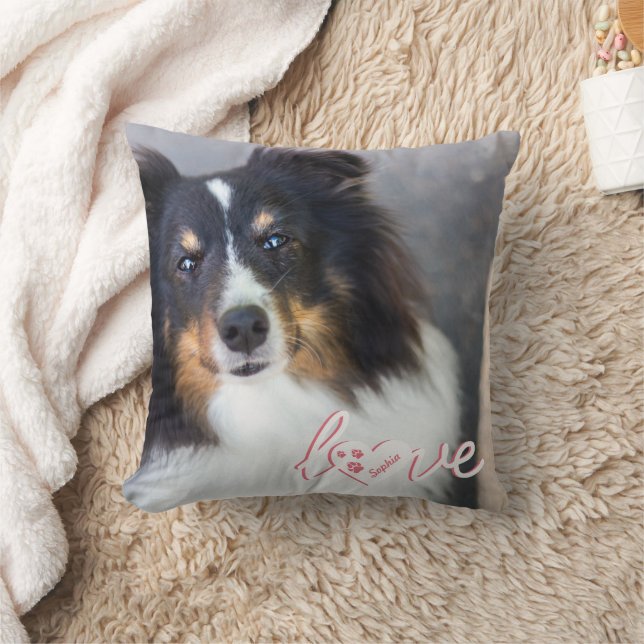 Coussin Photo pour animal de compagnie personnalisée et te (Couverture)