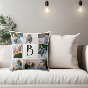 Coussin Photo Simple Chic Monogramme