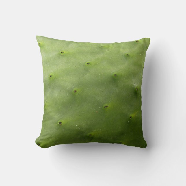 Coussin Photo verte tropicale de cactus (Recto)