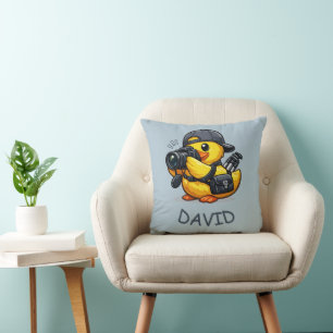 Coussin Photographe Canard en Caoutchouc
