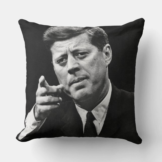 Coussin Photographie de John F. Kennedy 3 (Recto)