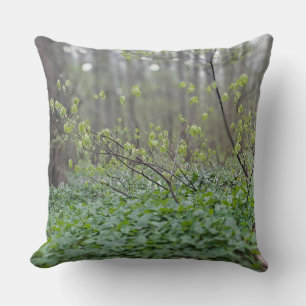 Coussin Photographie de la nature du sol de la forêt des C