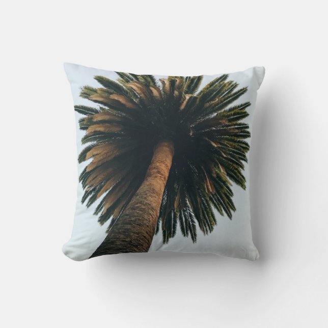 Coussin Photographie de l'oeil de ver de palmier (Recto)