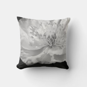 Coussin Photographie de Pavot Blanc