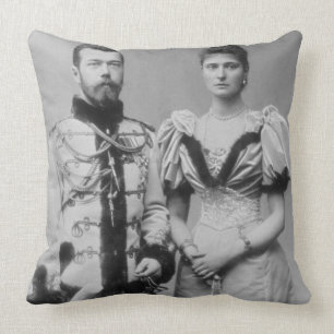 Coussin Photographie de portrait de tsar Nicholas II