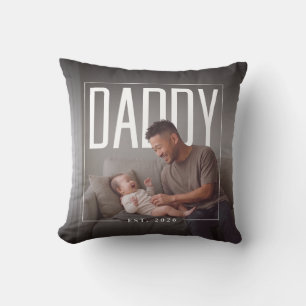 Coussin PhotoPop Papa Est Année Photo Personnalisée