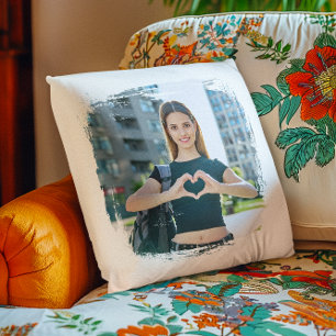 Coussin Photos de bordure grunge modernes