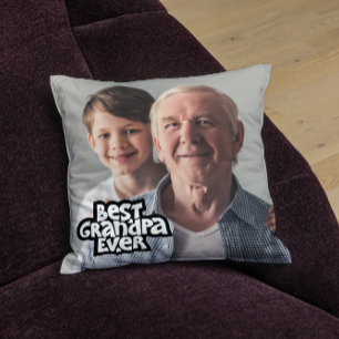 Coussin Photos personnalisées Meilleur grand-père jamais c