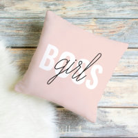 Phrase moderne Pastel Rose fille Boss Phrase
