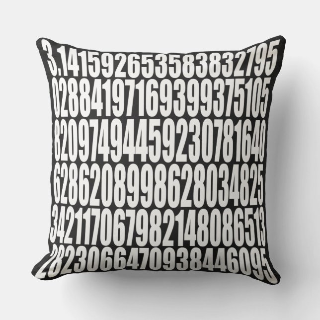 Coussin pi= 3,141 Journée Pi des sciences des mathématique (Recto)
