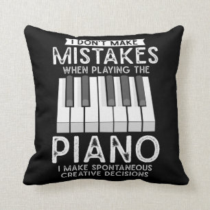 Coussin Pianiste créatif et musicien de piano amateur de 