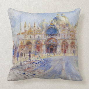 Coussin Piazza San Marco, Venise, 1881 (huile sur la