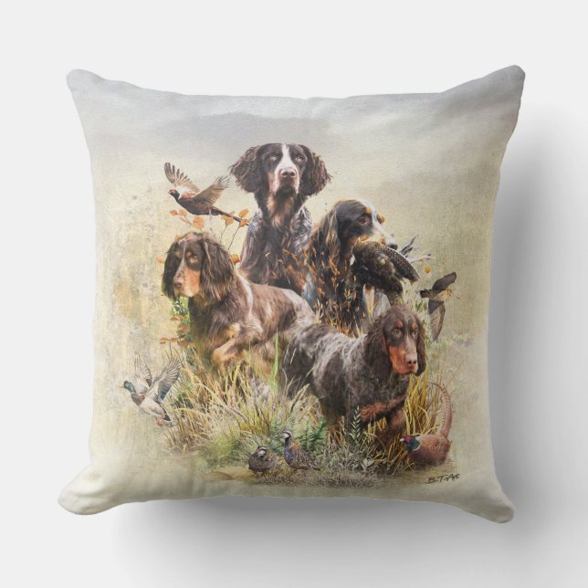Coussin Picardy Spaniel (Recto)