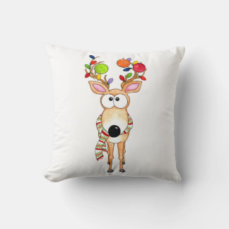 Coussin Pickleball Christmas Reindeer