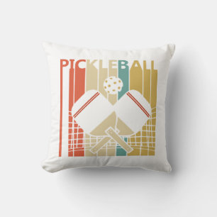 Coussin Pickleball Rétro Vintage 