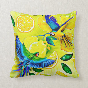 Coussin Pie bleue
