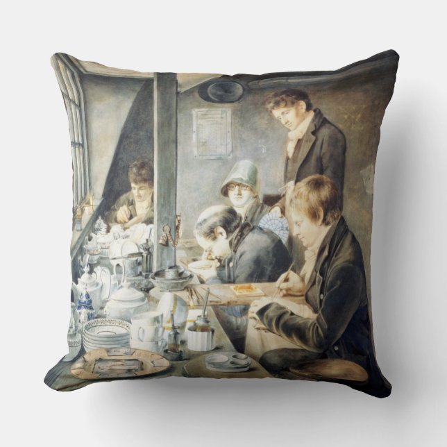 Coussin Pièce de peinture de M. Baxter, orfèvre Stree de (Recto)