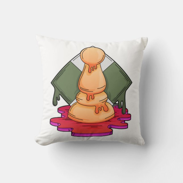 Coussin Pièce d'échecs Pawn (Recto)