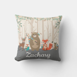 Coussin Pièce tribale de crèche de garçon d'animaux de