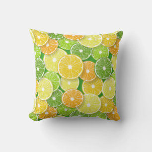 Coussin Pièces de fruits d'agrumes pop art 3