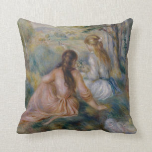 Coussin Pierre Auguste Renoir   dans le pré