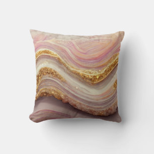 Coussin Pierre de Géode Rose Agate