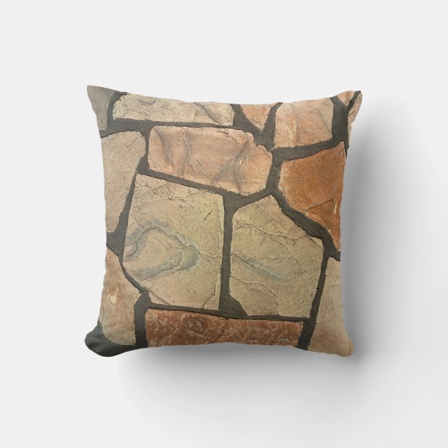Coussin Pierre décorative pavant le regard (Recto)