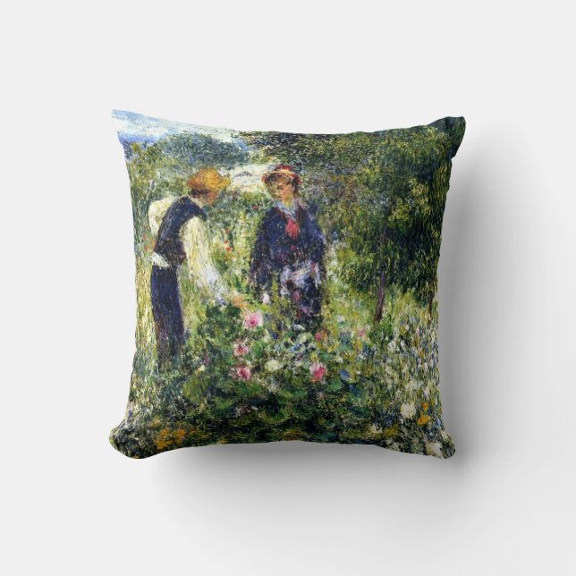 Coussin Pierre Renoir Peinture, Fleurs de cueillette (Recto)