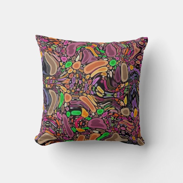 Coussin "Pierres de mer " (Recto)