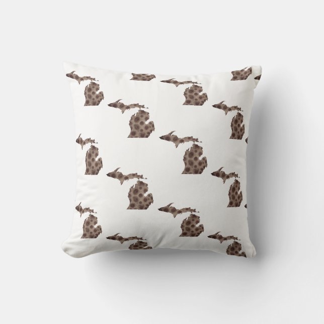 Coussin pierres de Petoskey (Recto)