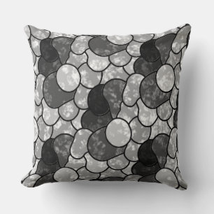 Coussin Pierres en marbre gris Motif Abstrait Lisse Oreill