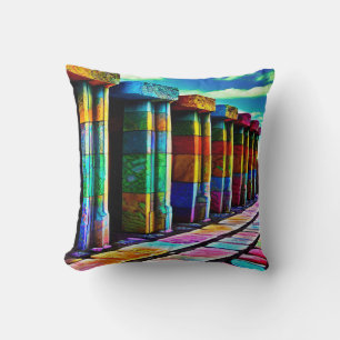 Coussin Pierres psychédéliques