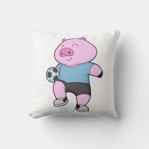 Coussin Pig Soccer joueur Soccer