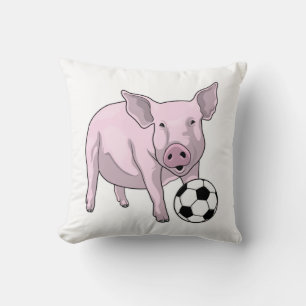 Coussin Pig Soccer joueur Soccer