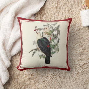 Coussin Pigeon à tête blanche,