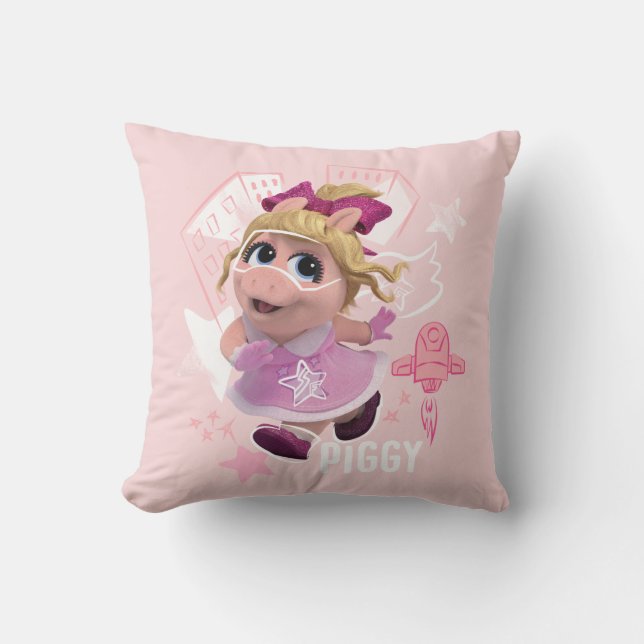 Coussin Piggy - Reine de la salle de jeu (Recto)