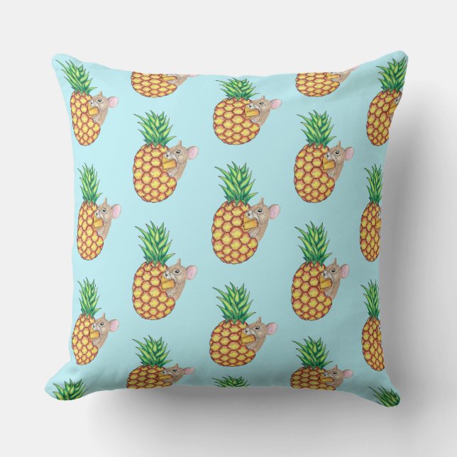 Coussin Pika à l'ananas prend un Chomp Aqua (Recto)
