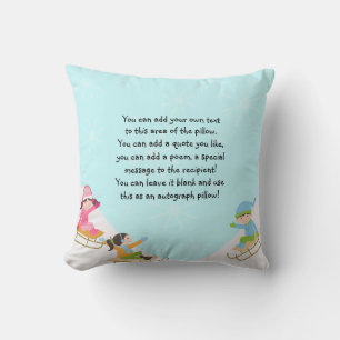 Coussin Pilier de couchage d'hiver
