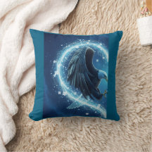 Pillow Bald Eagle Heart - I Will Be With You