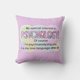 Coussin Pillow Psychology Love Language (ADHD, Autistic)