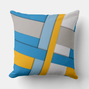 Coussin Pilote à lancer géométrique en gras