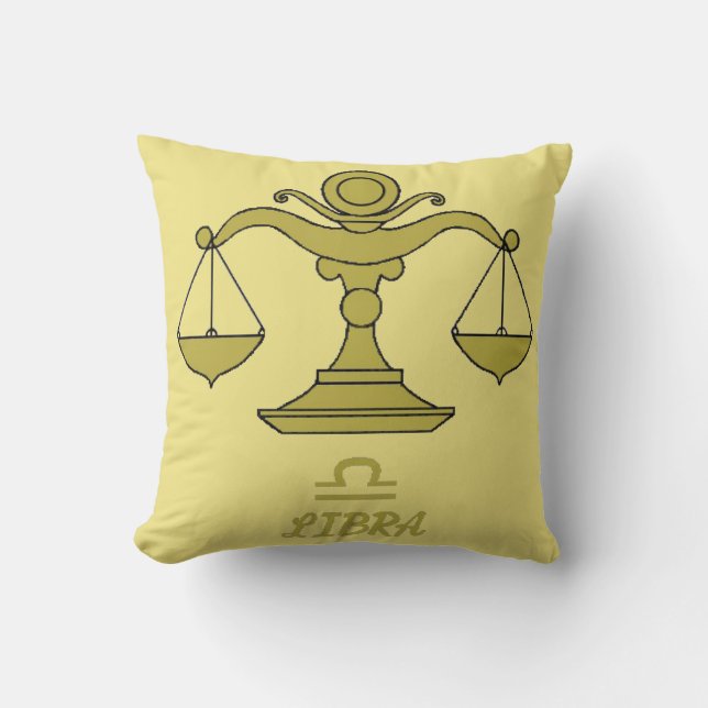 Coussin Pilote à lancer réversible Libra (Recto)