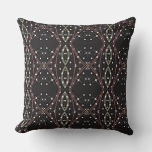 Coussin Pilote Brown Motif Abstrait