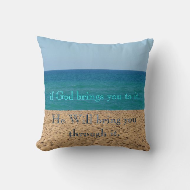 Coussin Pilote de citation Inspirant (Recto)
