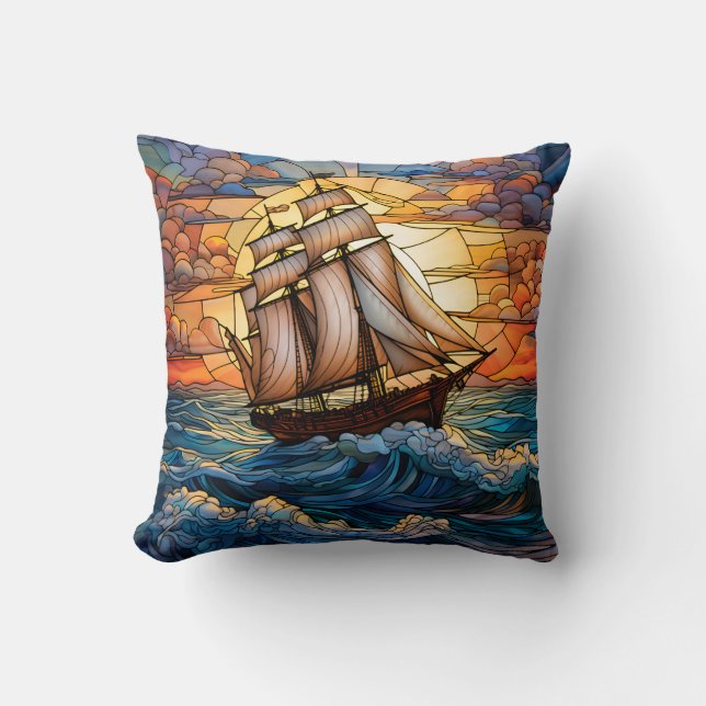 Coussin Pilote de lancement de navire (Recto)